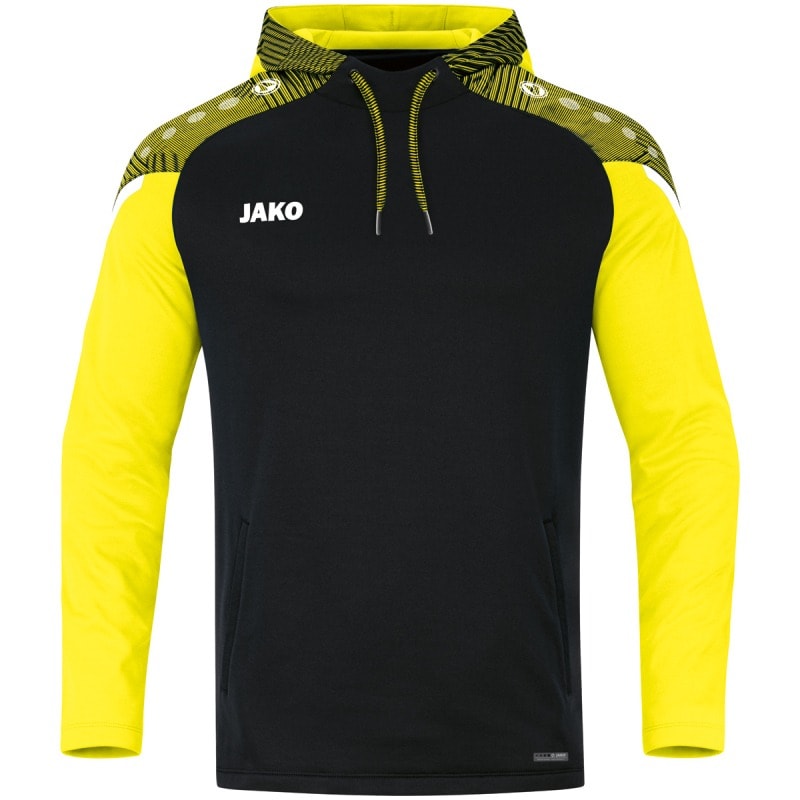 Jako Kapuzensweat Performance schwarz/soft yellow