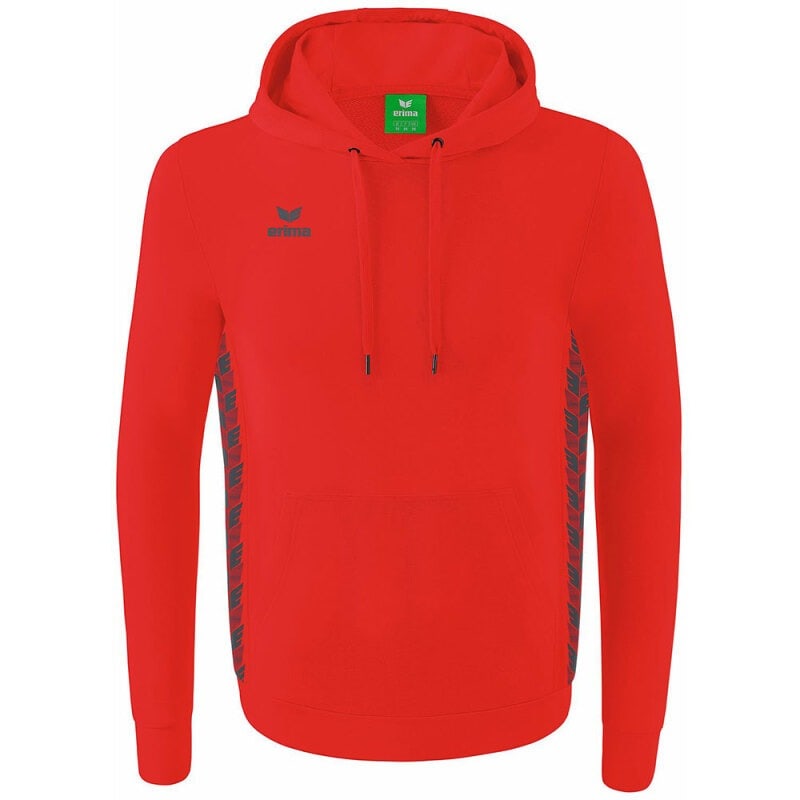 Erima Herren Kapuzensweat Essential Team rot-grau