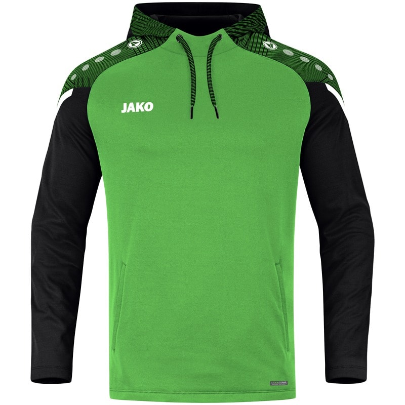 Jako Kinder Kapuzensweat Performance soft green/schwarz