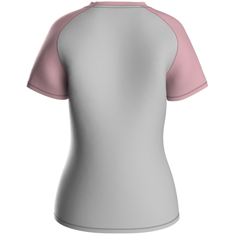 Jako Damen T-Shirt Iconic soft grey/dusky pink/anthra light