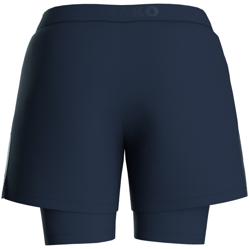 Jako Damen 2-in-1 Short Power marine