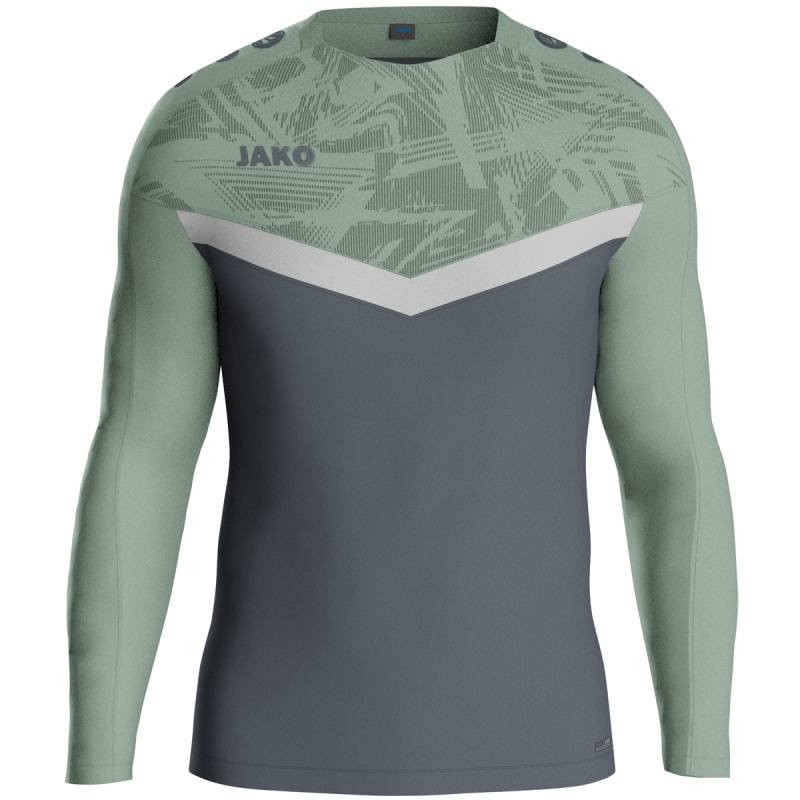 Jako Kinder Sweat Iconic anthra light/mintgrün/soft grey