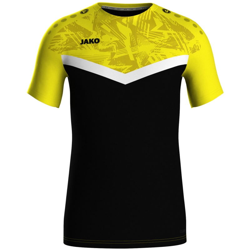 Jako  T-Shirt Iconic schwarz/soft yellow