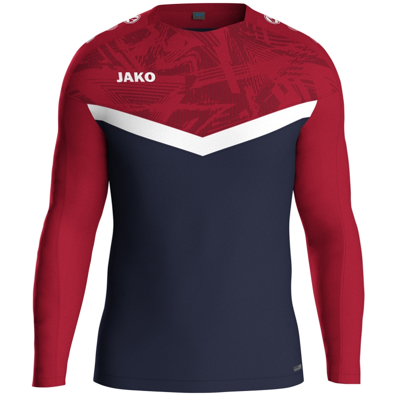 Jako  Sweat Iconic marine/chili rot