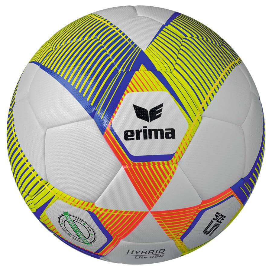 Erima Ballpaket 10x HYBRID LITE 350 new royal fiery-coral inkl. Ballsack | Größe 5