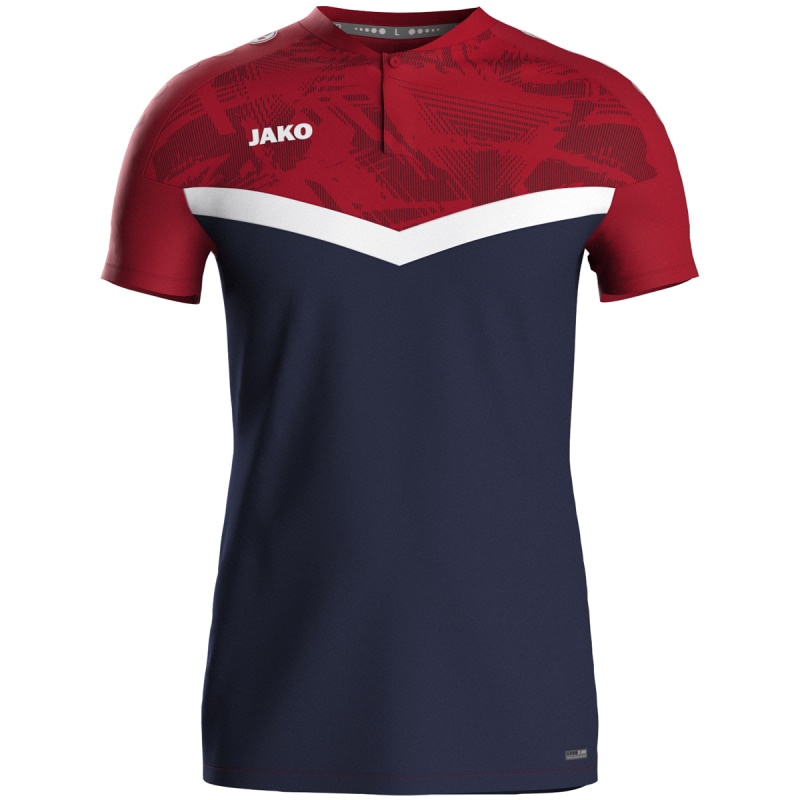 Jako  Polo Iconic marine/chili rot