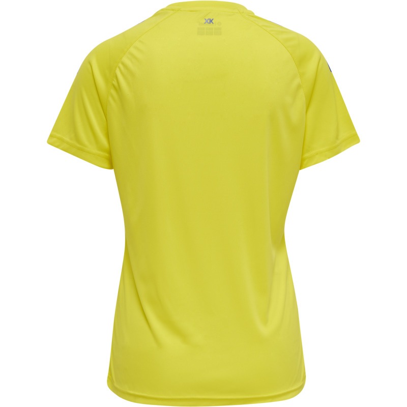 Hummel Hmlcore XK Core Poly Tee  S/S Woman blazing yellow/true blue