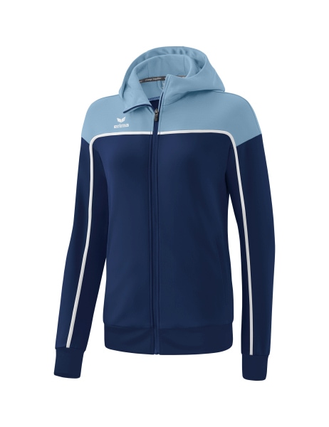 erima Damen CHANGE by erima Trainingsjacke mit Kapuze new navy/faded denim/weiß