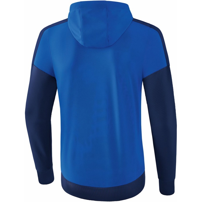 Erima Herren Trainingsjacke mit Kapuze Squad blau