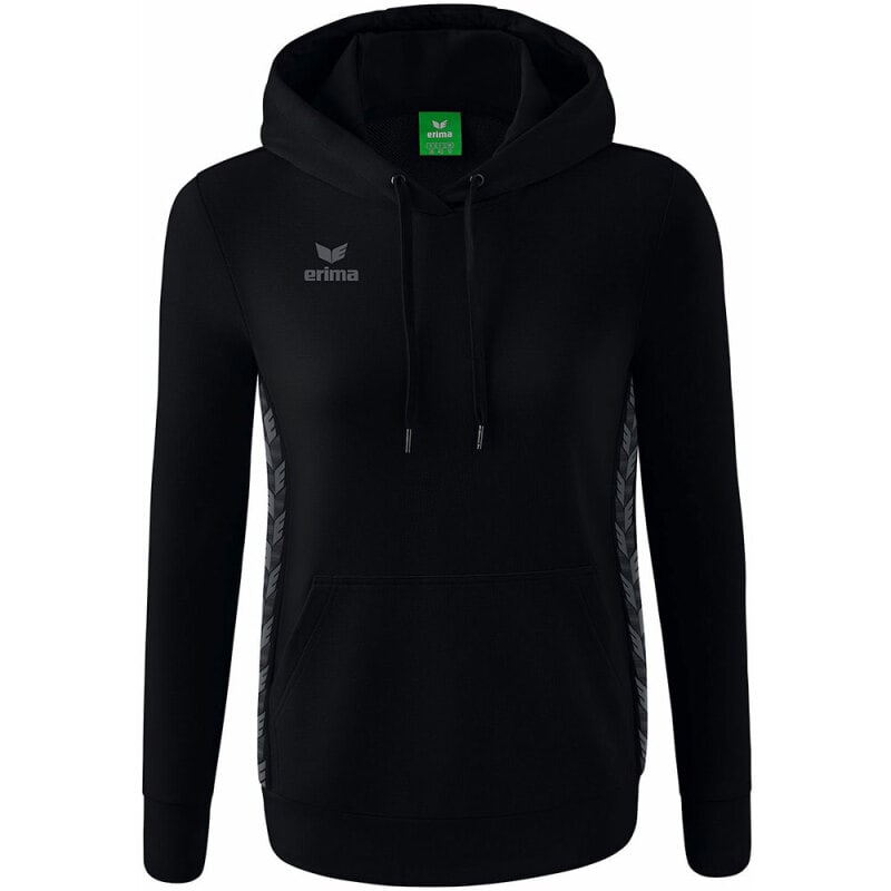 Erima Damen Kapuzensweat Essential Team schwarz-grau