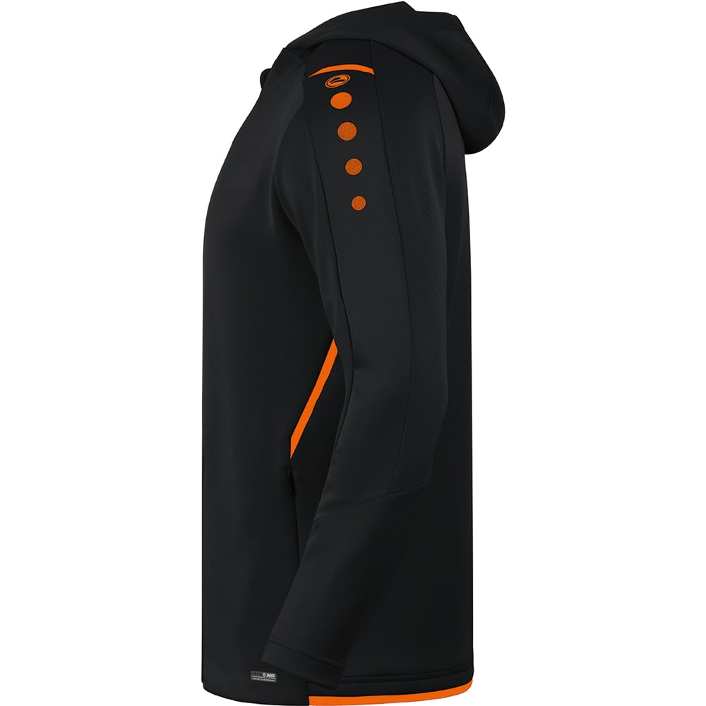 Jako Kinder Trainingsjacke Kapuze Challenge schwarz-orange