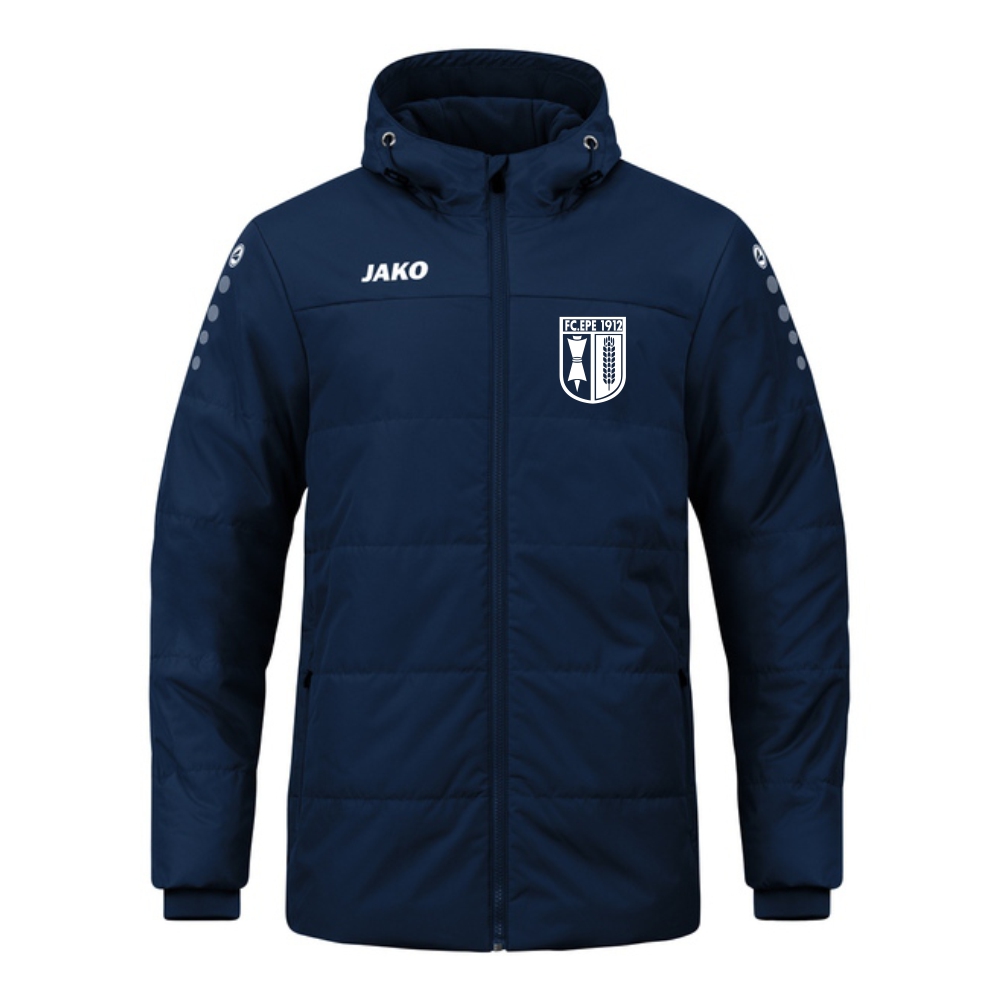 FC Epe Jako Kinder Coachjacke mit Kapuze Team marine