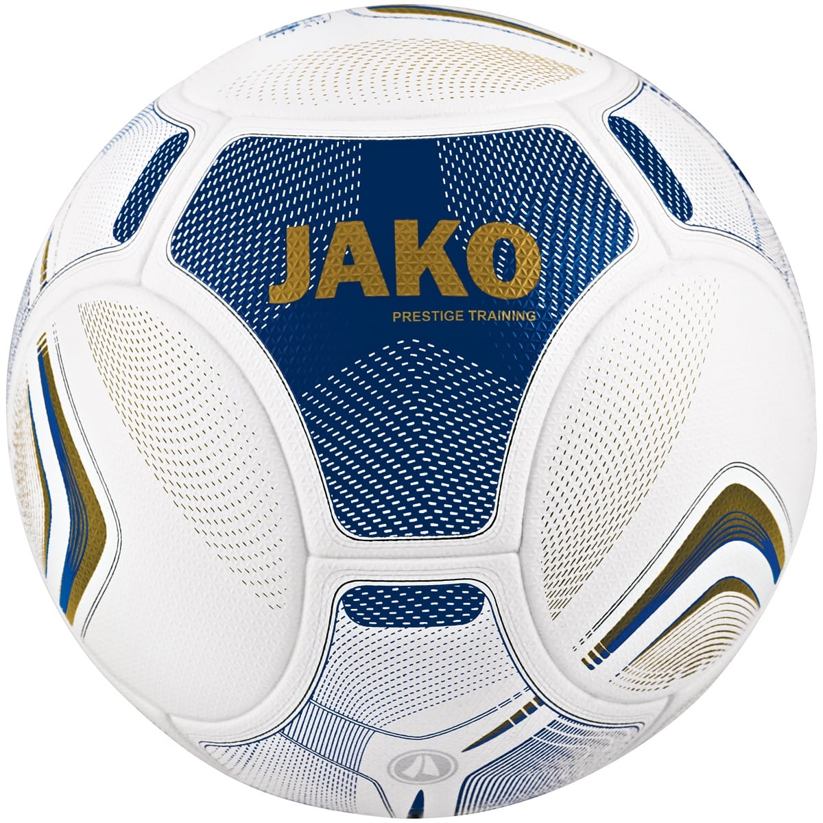 Jako 10x Ballpaket Trainingsball Prestige weiß/navy/gold inkl. Ballsack | Größe 4