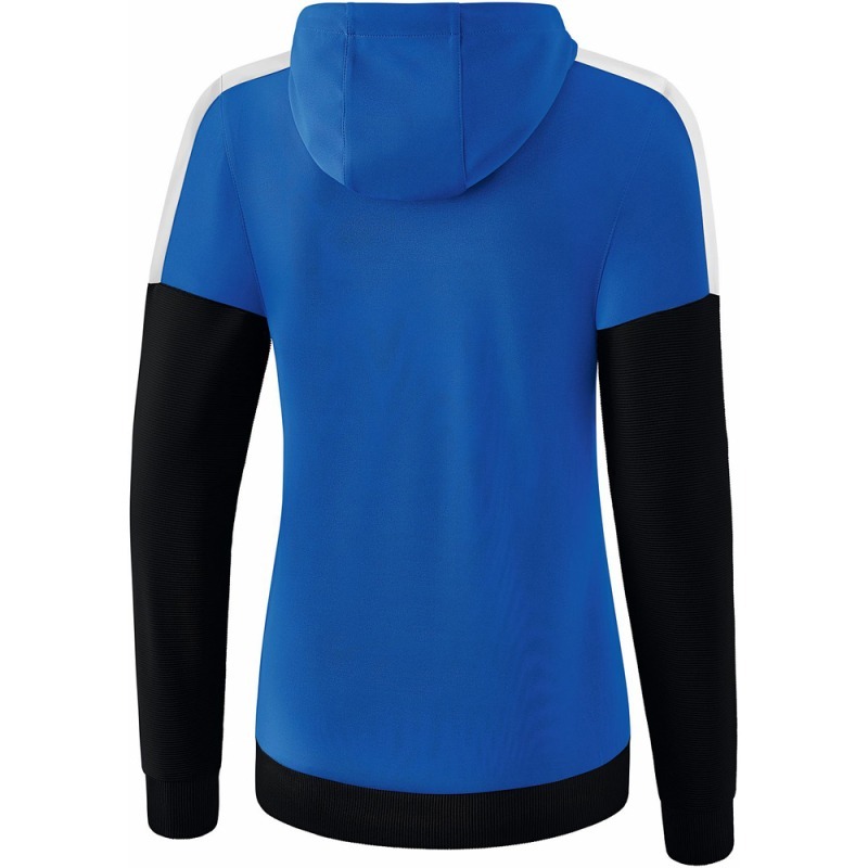 Erima Damen Trainingsjacke mit Kapuze Squad blau-schwarz