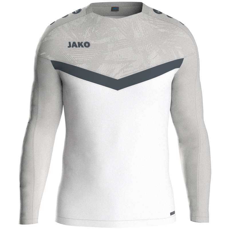 Jako  Sweat Iconic weiß/soft grey/anthra light