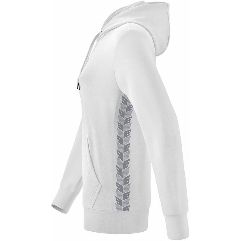 Erima Damen Kapuzensweat Essential Team weiß-grau