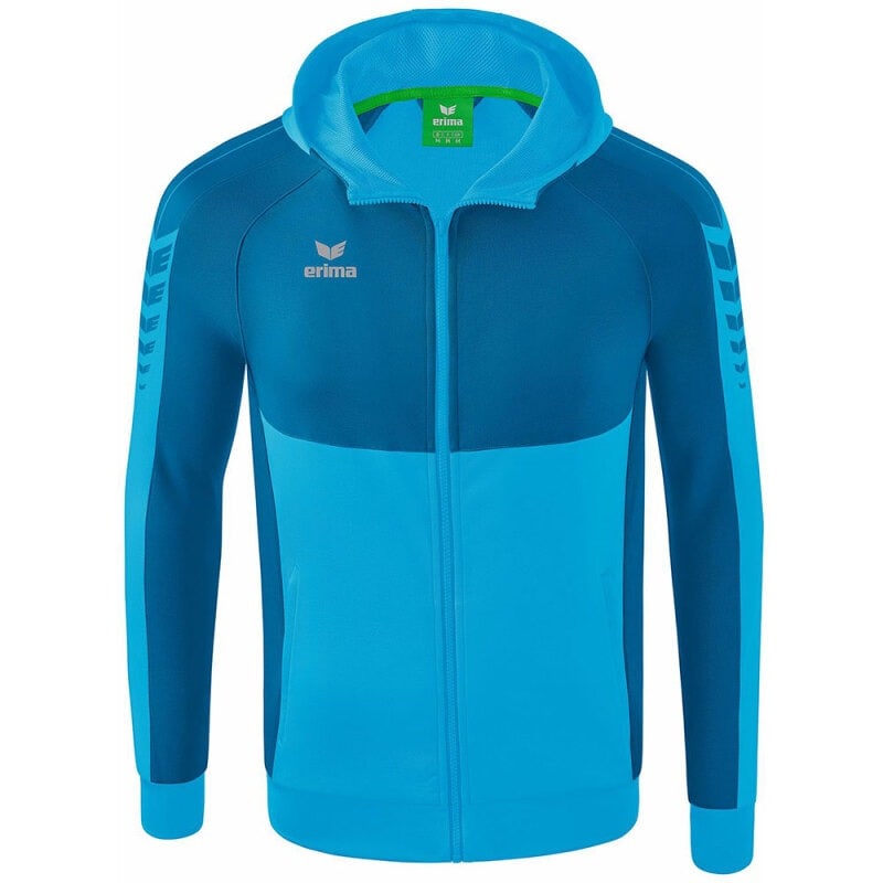 Erima Kinder Trainingsjacke mit Kapuze Six Wings blau