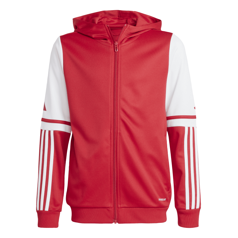 Adidas Kinder Full-Zip Hoodie Squadra 25 team power red 2-white