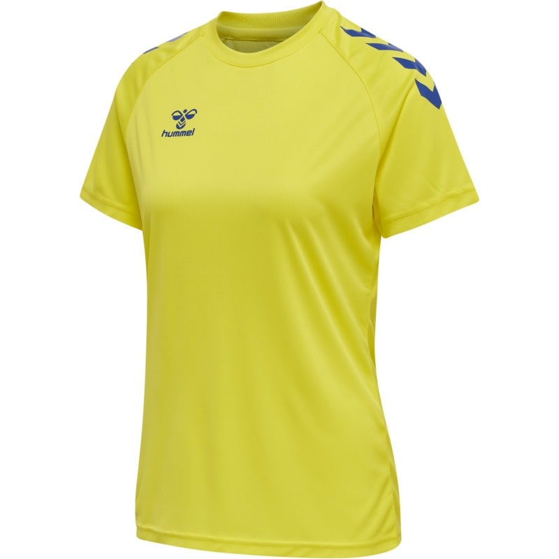 Hummel Hmlcore XK Core Poly Tee  S/S Woman blazing yellow/true blue