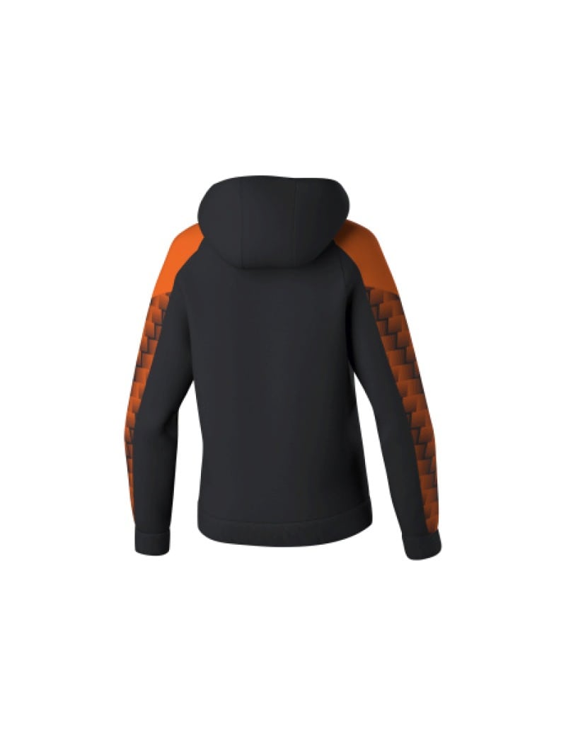 Erima Damen EVO STAR Kapuzensweat schwarz orange