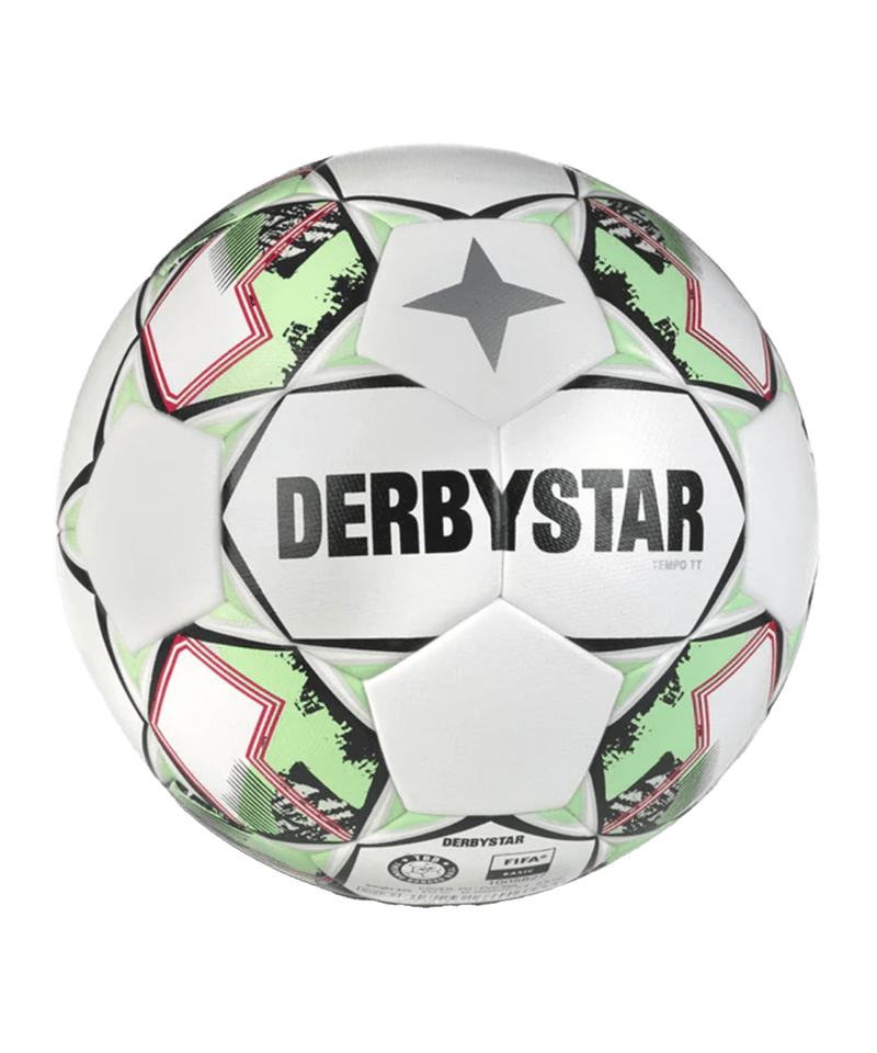 Derbystar Tempo TT v24 Trainingsball Weiss Grün Schwarz