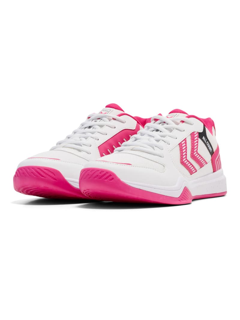 Hummel All Court Handballschuh bright white/raspberry sorbet