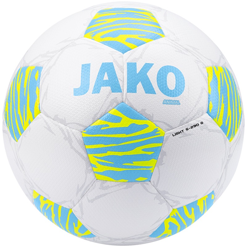 Jako  Lightball Animal weiß/lightblue/neongelb, 290g