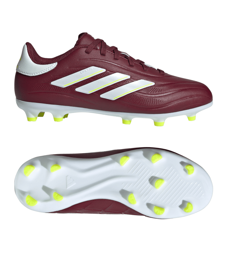 Adidas COPA Pure 2 League FG Kids Energy Citrus Rot Weiss Gelb