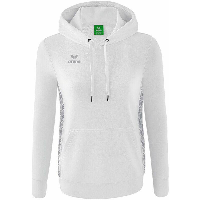 Erima Damen Kapuzensweat Essential Team weiß-grau