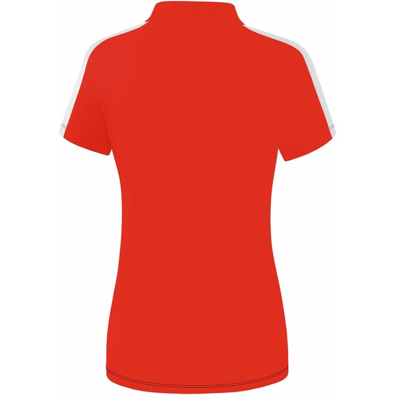 Erima Damen Poloshirt Squad rot-schwarz-weiß