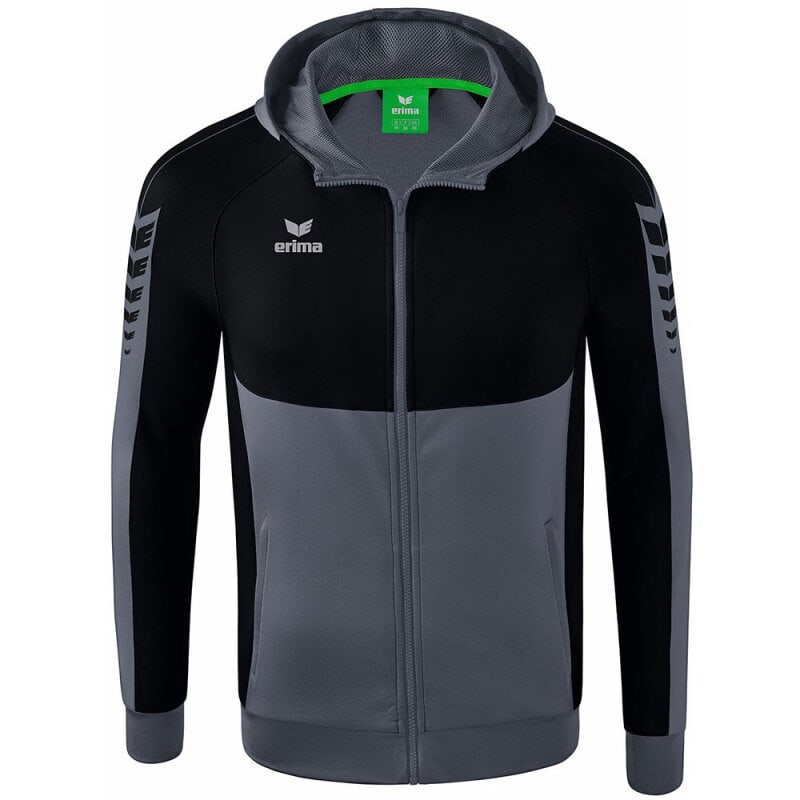 Erima Herren Trainingsjacke mit Kapuze Six Wings grau