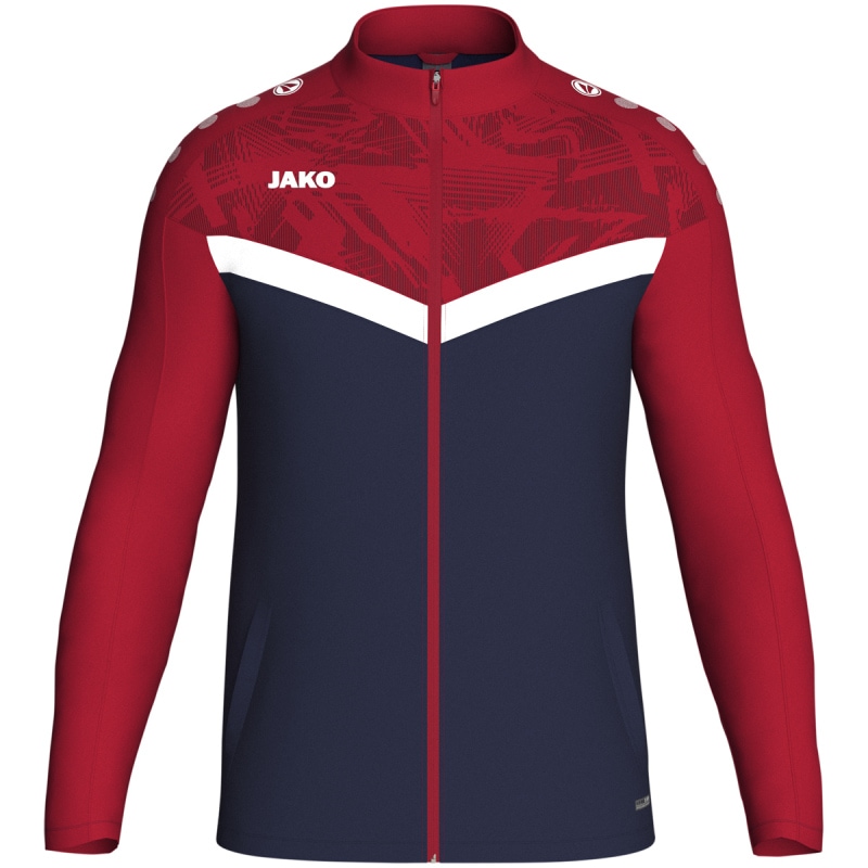 Jako  Polyesterjacke Iconic marine/chili rot