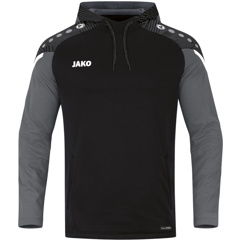 Jako Kinder Kapuzensweat Performance schwarz/anthra light