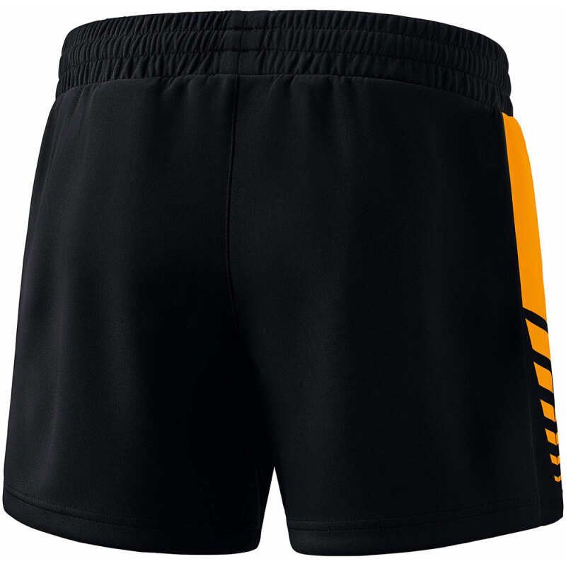 Erima Damen Training Shorts Six Wings schwarz-orange