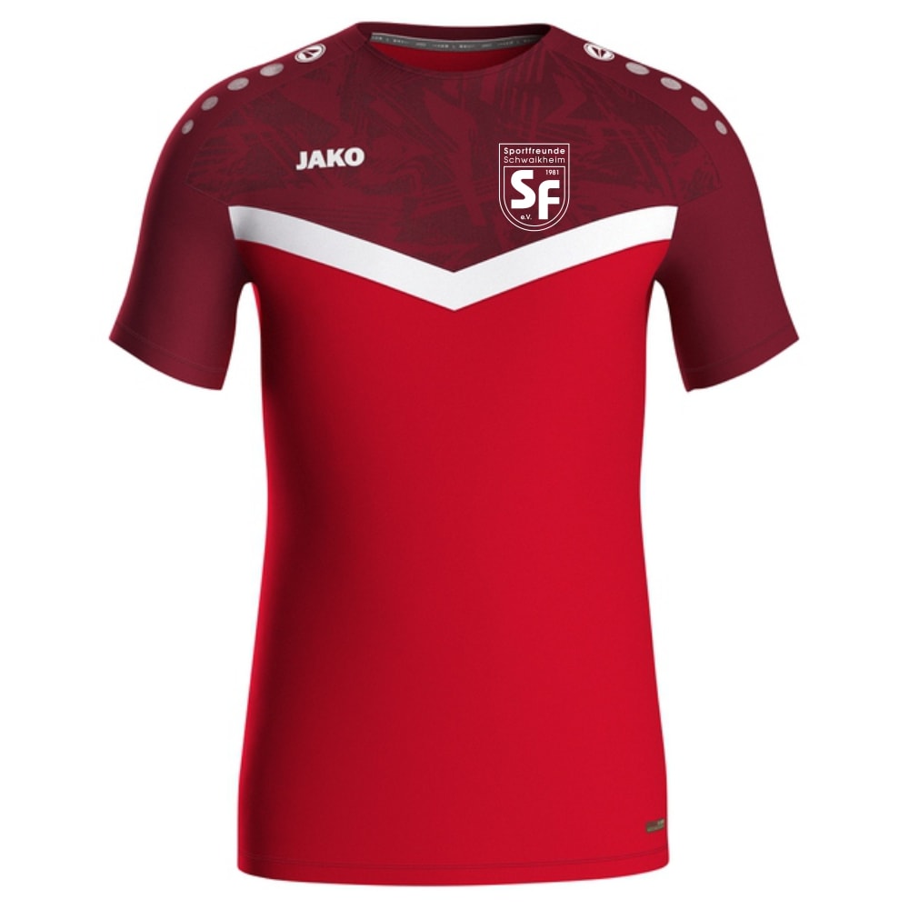 SF Schwaikheim Jako T-Shirt Iconic rot/weinrot