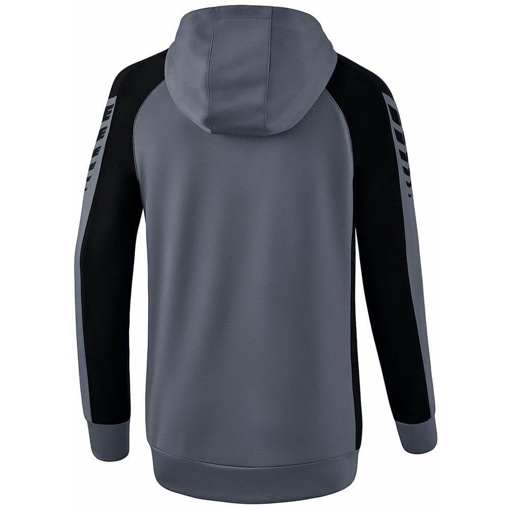 Erima Damen Trainingsjacke mit Kapuze Six Wings grau-schwarz