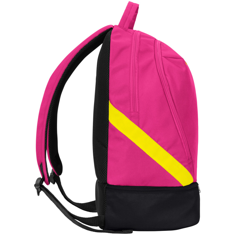 Jako  Rucksack Iconic pink/schwarz/neongelb