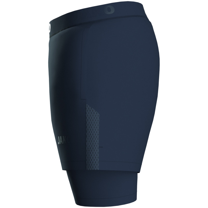 Jako Damen 2-in-1 Short Power marine