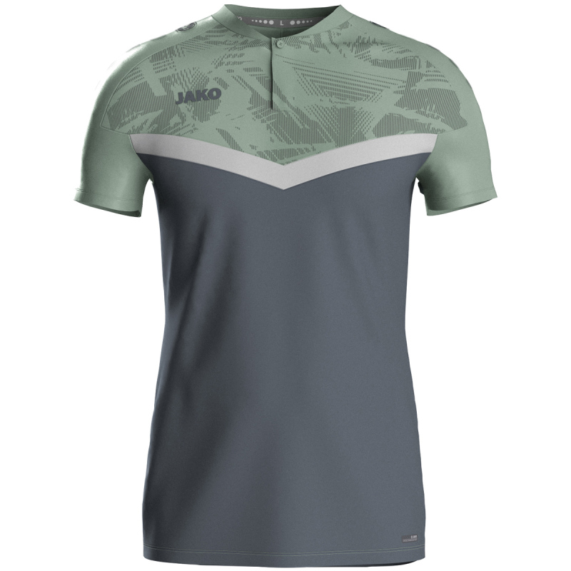 Jako  Polo Iconic anthra light/mintgrün/soft grey