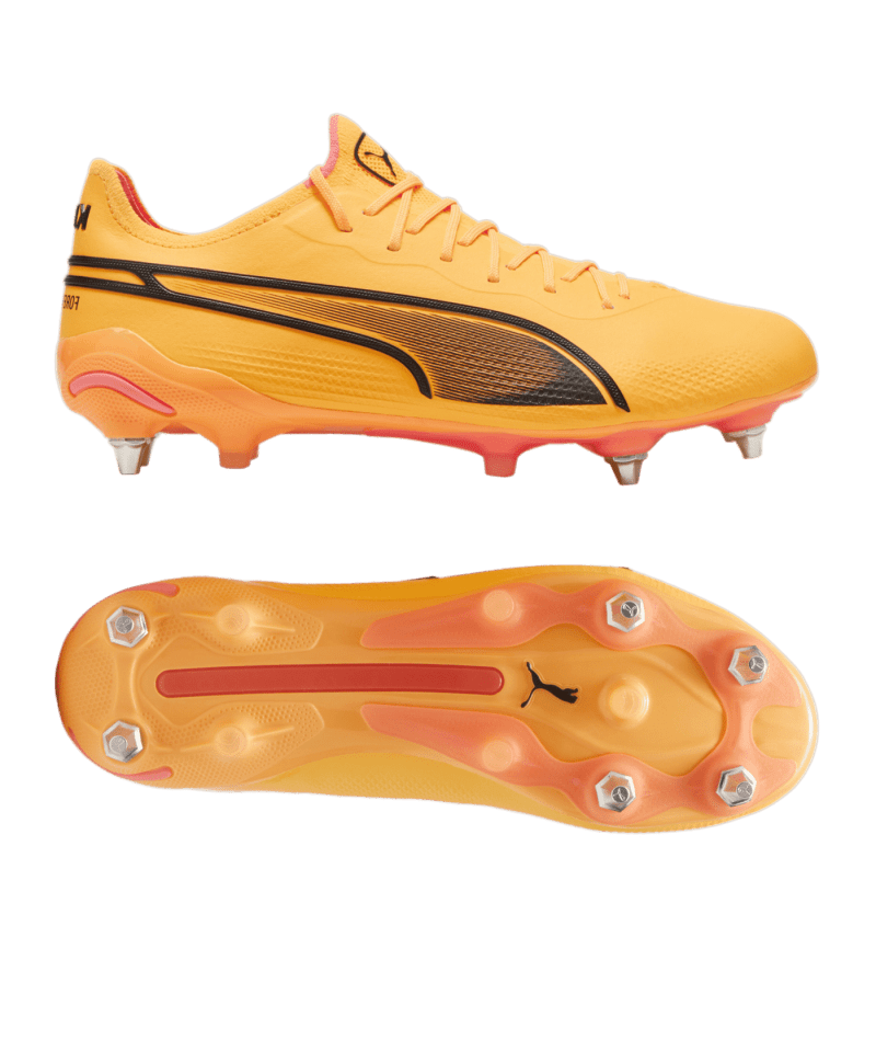 Puma KING Ultimate MxSG The Forever Faster Orange Schwarz F04