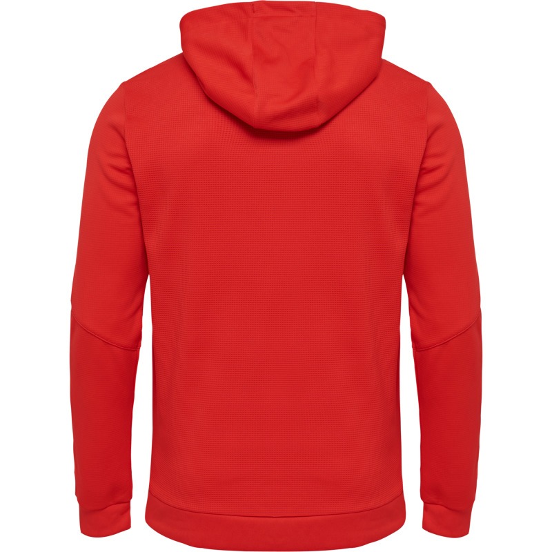 Hummel Hmlauthentic 24 Poly Zip Hoodie true red