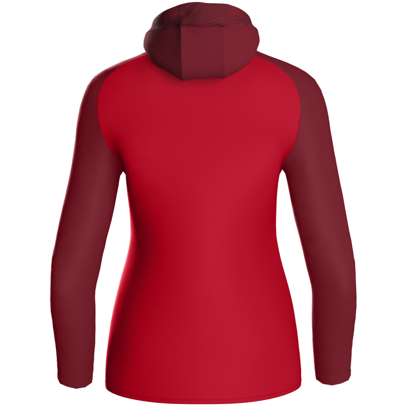 Jako Damen Kapuzenjacke Iconic  rot/weinrot