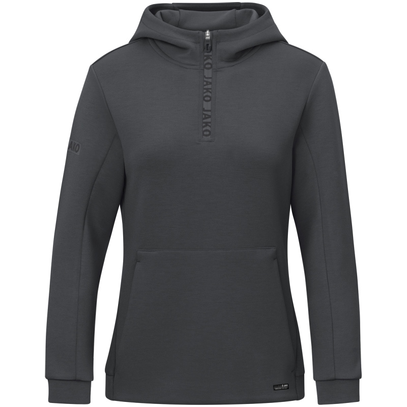 Jako Damen Zip Hoodie Pro Casual aschgrau