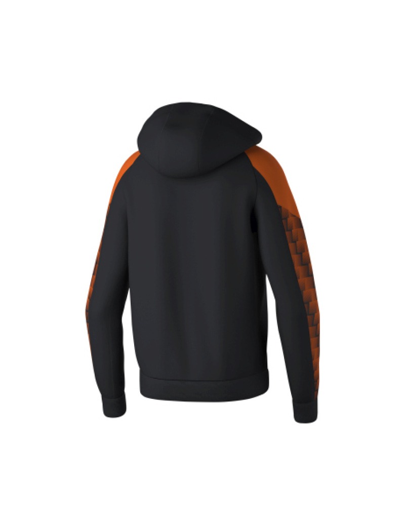 Erima EVO STAR Trainingsjacke mit Kapuze schwarz orange