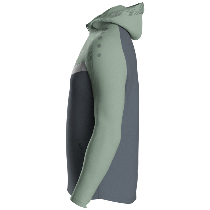 Jako Kinder Kapuzenjacke Iconic  anthra light/mintgrün/soft grey