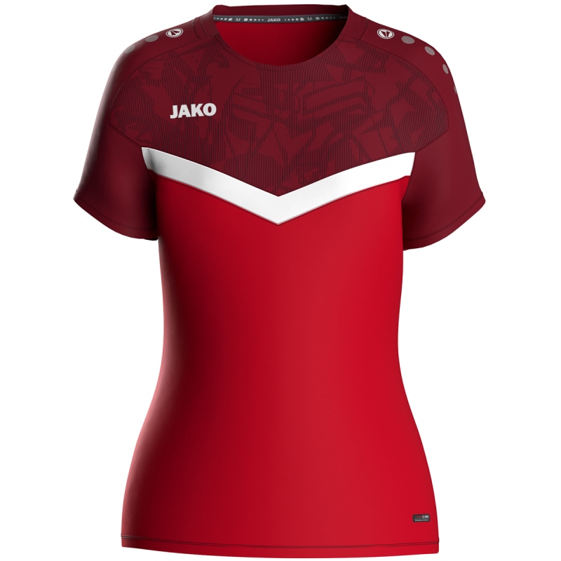 Jako Damen T-Shirt Iconic rot/weinrot