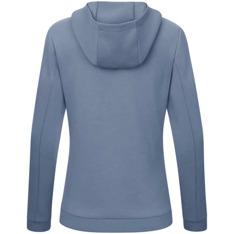 Jako Damen Zip Hoodie Pro Casual smokey blue