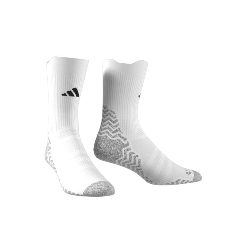 Adidas Socken Football GRIP Knitted Cushioned Performance Crew white-black