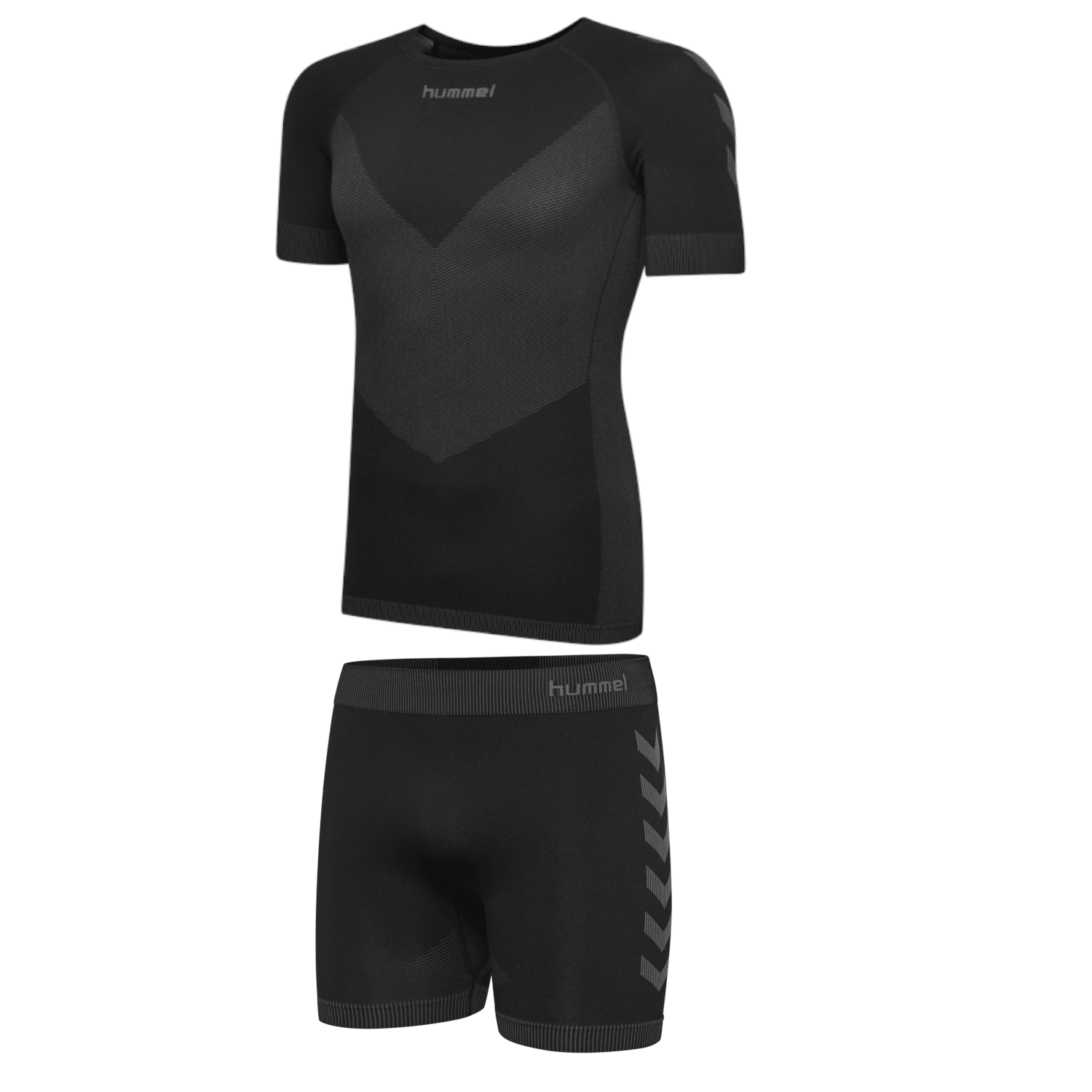 Hummel Sport/Performance Set First Seamless Shirt + Short Tight black