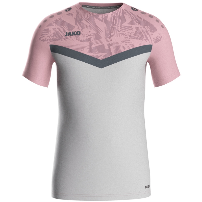 Jako Kinder T-Shirt Iconic soft grey/dusky pink/anthra light